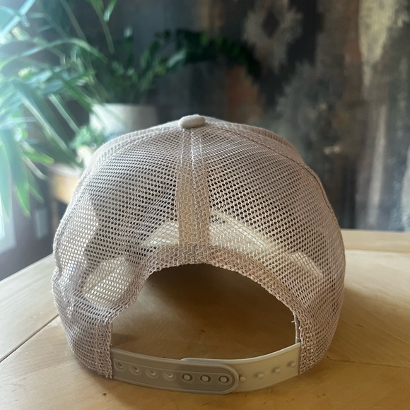 Custom Smiley Trucker Hat with Handmade Turquoise Hat Chain - Picture 8 of 8